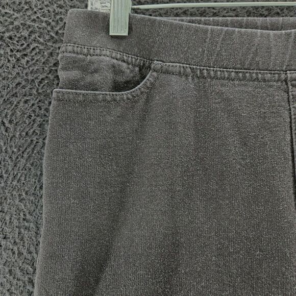 Denim & Company Womens Pants Black Size 8P Cotton Blend Pullon Stretch Pockets - Picture 10 of 12